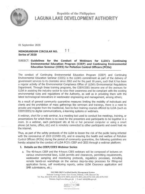 llda pco training|MC 2020 11 Guidelines For Conduct of LLDA PCO Training .